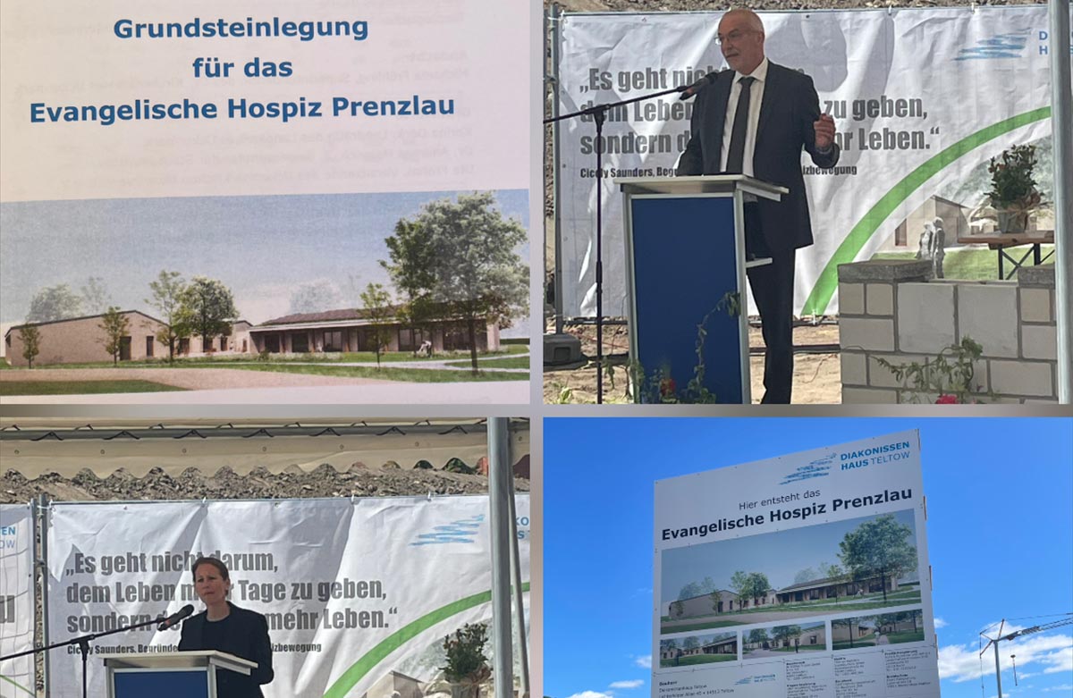 Grundsteinlegung für das Evangelische Hospiz in Prenzlau